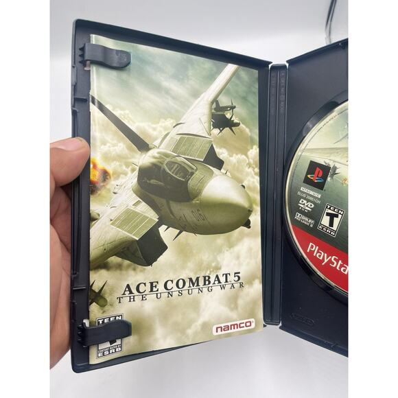 Ace Combat 5 The Unsung War PlayStation 2 PS2 CIB Complete! - Picture 5 of 9
